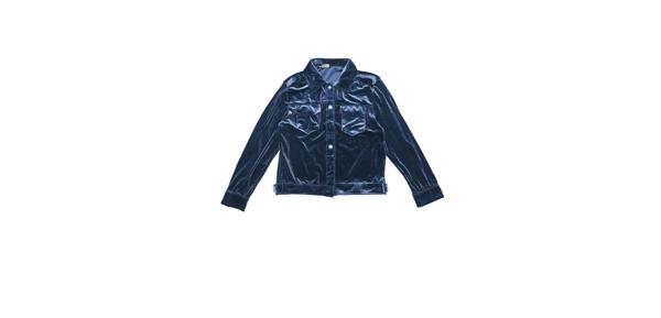 Allegra K レディース コーデュロイ ジャケット ボタンアップ 長袖 クロップジャケット ネイビー XS