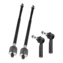 X AUTOHAUX Chevroletに対応 Equinox 2005-2009用Pontiacに対応 Torrent 2006-2009用4個のフロント内側外側タイロッドエンドキットサスペンションステアリングタイロッドエンドドラッグリンク