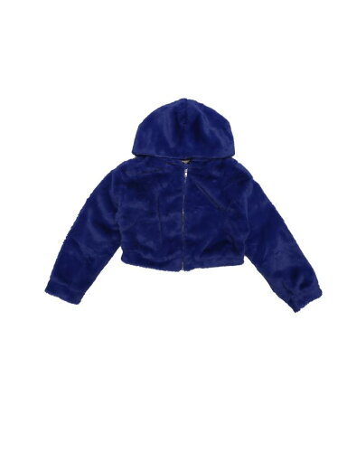 Allegra K フリースジャケット フェイクファーコート クロップド ファジー ジップアップ フード付き 冬服 レディース ロイヤルブルー S Allegra K フリースジャケット フェイクファーコート クロップド ファジー ジップアップ フード付き 冬服 レディース ロイヤルブルー S
