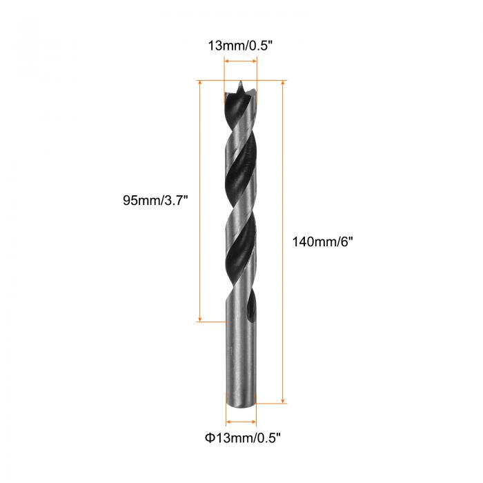 5個のブ ラッドポイ ントドリルビット13 mm（33/64