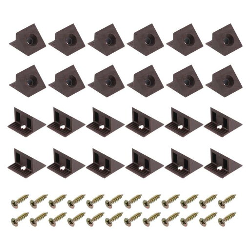 120個 90度プラスチックコーナーブレース 14x13x9mm ナイロン棚直角ブ ラケット キャビネット 食器棚用ネジ付き (茶色) 120個 90度プラスチックコーナーブレース 14x13x9mm ナイロン棚直角ブ ラケット キャビネット 食器棚用ネジ付き (茶色)