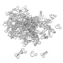 60個 ホックとアイクロージャー 12.2mm ブ ラフック衣類ファスナー ブ ラソークロージャー交換品 ブ ラスカート衣類ズボンコートジャケット縫製DIYクラ...