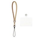 1個 ユニバーサルフォンランヤード 取り外し可能なリストストラップ フォンパッチ付き グリッター豪華なストリングブリングフォンストラップ DIY イヤホン キーチェーン コインパース ウォレット 金色