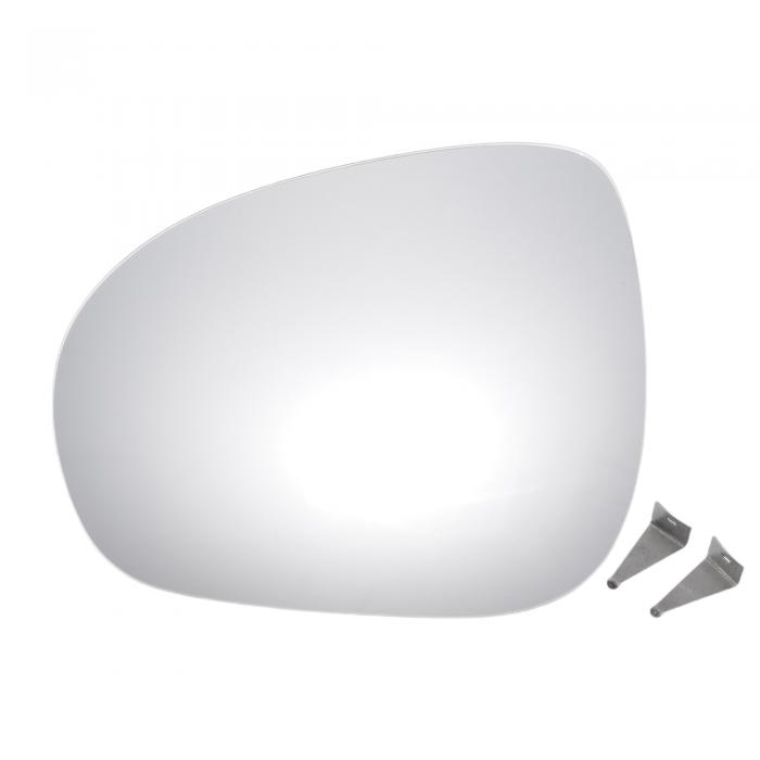 X AUTOHAUX フィアットに対応500X 2015-2022用のカーリアビュー左ドライバーサイドミラーガラス交換品W / バッキングプレートコンベックスヒーター付きホワイトガラス。