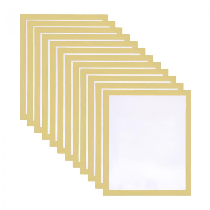 12個セルフ粘着磁気壁掛けサインホルダー 8.5