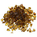 装飾ガラス砂利 3-6mm 450g/1ポンド 不規則な岩 砂岩 ダークアンバー 水槽 植物 装飾用