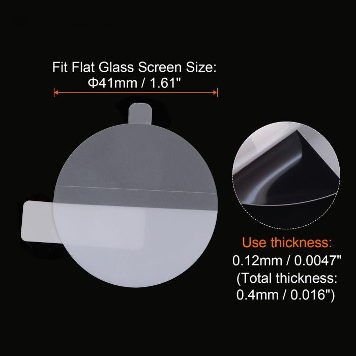 3枚のウォッチガラス画面保護フィルム41mm HD高精細アンチスクラッチ防水超薄型TPUユニバーサルスマートウォッチ画面保護フィルムクロスステッカースクレイピングカード付き