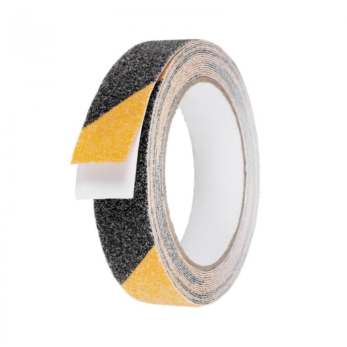 非滑り止めテープ 1" x 16.5フィート 防水フロスト非滑り止めグリッドテープ 自己粘着裏地 階段踏板 木..