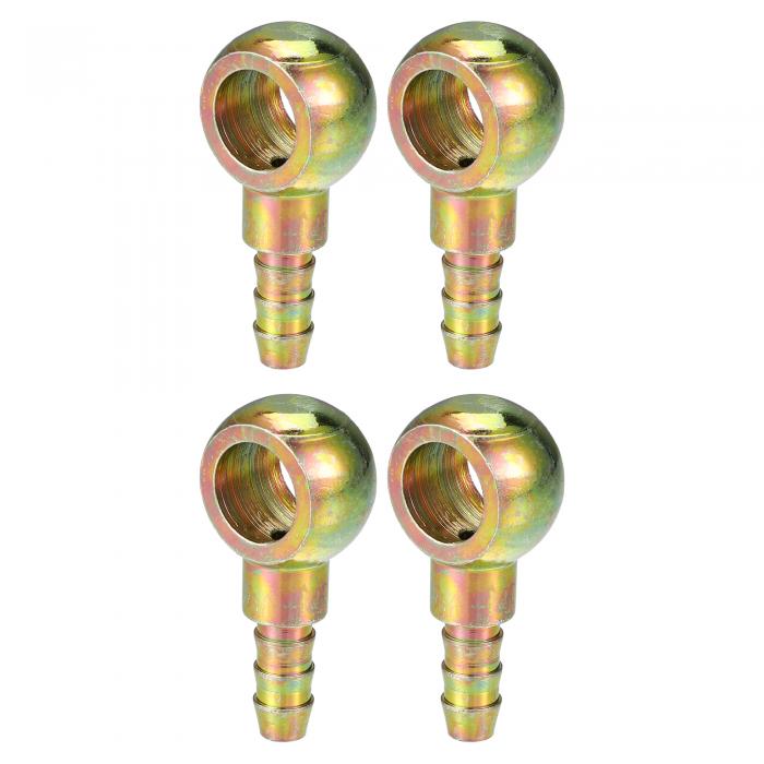 Hihaha ボールヘッド油管継手 / 燃料パイプジョイントアダプター 車用 オートバイ / 12mm 内径 8mm 外..