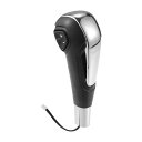 Hihaha Aveo 2011-2017 用の自動ギアシフトノブ / 耐久性のあるフェイクレザー / シルバートーン / 1個
