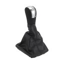 Hihaha スコダに対応オクタビア2004-2011用の5速マニュアルギアシフトノブカバー付き/フロントスティックシフトレバーノブ/耐久性のあるプラスチックフ...