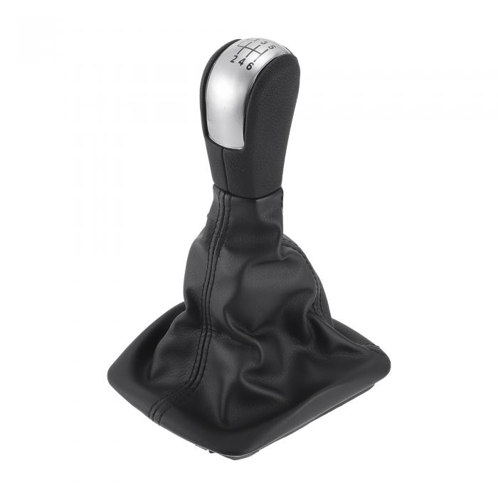 Hihaha Skodaに対応・オクタビア2004-2011用の6速マニュアルギアシフトノブカバー付き / フロントステ..