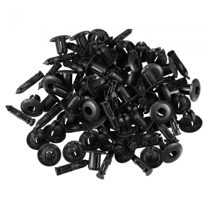 Motoforti フロントバンパーグリルラジエーターエアデフレクターサポートクリップ Volvoに対応S90 2017-2023用 プラスチック製 No.3533394/9046707076C0 黒 50個入り