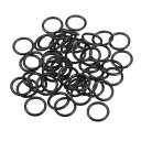 Partuto 50個入り 13 mm内径 x 2mm断面厚の汎用カーオリングシールガスケット - 車両 - 蛇口修理 トラ ック SUV トレーラー チューブシール 防水 - NBRゴム ブラ ック
