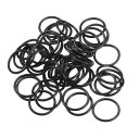 Partuto 50個入り 18mm内径 x 2mm断面厚の汎用カーオーリングシールガスケット - 車両 - 蛇口修理 トラ ック SUV トレーラーチューブシール 防水 - NBRゴム ブラ ック