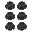 Partuto オイルドレンプラグパンスレッドリペアNo.11137605018 - カーサンプドレンナットオイルドレンボルト - B-MWに対応 228i 2014-2018 プラスチックブラック - 6個