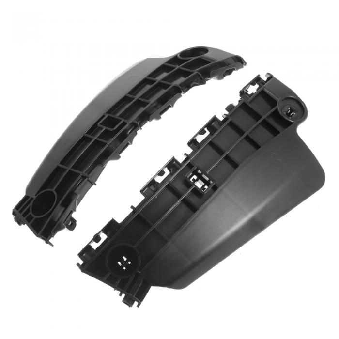 Partuto バンパーサポートブラケット No.5211660181/5211560141 - Toyotaに対応 ランドクルーザー 2008-2015 用 左右サイド バンパーブラケット - ABSプラスチック ブラック - 1ペア