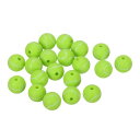 PATIKIL 12 mm スポーツボールビーズ 20個 シリコンスポーツビーズ 野球用スペーサールースビーズクラフト DIY ネックレス ブレスレット ストラップ イヤリング用 緑