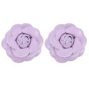 PATIKIL 花 ヘアクリップ 2個セット カメリアヘアピン フローラルブローチ ピン ハンドメイド レザーフラワーブローチ レディース ブ ライダル 女性 ...