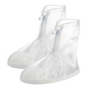 PATIKIL L 防水レインブーツシューズカバー 1ペア PVC 再利用可能 滑り止め 雨雪ガロッシュプロテクター ジッパー付き 男性用 女性用 雨天の屋外用...