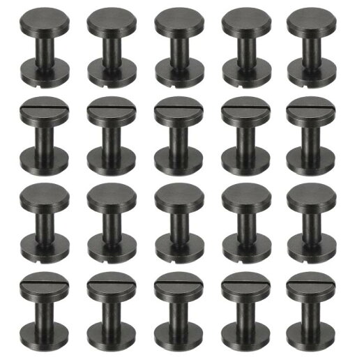 PATIKIL シカゴスクリュー25セット 10mm L シカゴスクリュースロット付きバインディングポストスクリューボルトリベット真鍮ファスナーコネクター レザーベルトスクラッ プブックフォトアルバム用 黒 PATIKIL シカゴスクリュー25セット 10mm L シカゴスクリュースロット付きバインディングポストスクリューボルトリベット真鍮ファスナーコネクター レザーベルトスクラッ プブックフォトアルバム用 黒