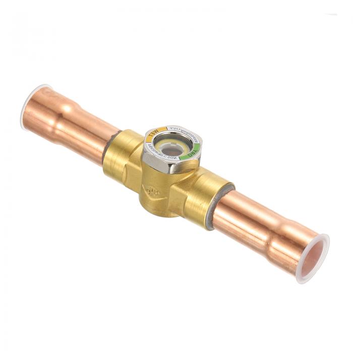 PATIKIL サイトグラス 7/8 x 7/8 スウェットユニバーサル 液体水分インジケーターはんだ付け 空調 HVAC 冷凍用