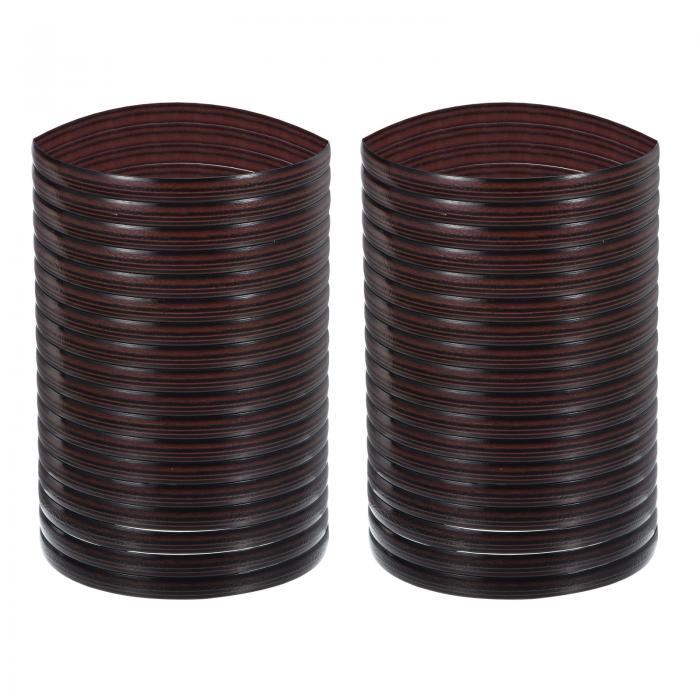 PATIKIL ウィッカー修理キット 459FTラタン修理キットプラスチックフラット編み交換用ラタン家具パティオチェアソファカウチ2.2LB 黒