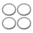 PATIKIL バイクボールクランクベアリング 3/16" x 20個 ボール 4個セット ステンレス製 自転車ベアリング パーツ交換用 アクセサリー マウンテンバイクフロントフォーク用 シルバー