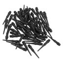 PATIKIL プラスチックダーツチップ 2BAスレッド 90個入り ソフトダーツチップ 交換用 ダーツアクセサリー 黒