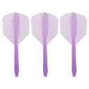 PATIKIL 統合ダーツシャフトとフライト 3個セット 2BA耐久プラスチックダーツフライト交換用アクセサリー パープル