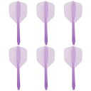 PATIKIL 統合ダーツシャフトとフライト 6個入り2BA耐久プラスチックダーツフライト交換用アクセサリー パープル