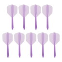 PATIKIL 統合ダーツシャフトとフライト 9個パック2BA耐久プラスチックダーツフライト交換ダーツアクセサリー パープル