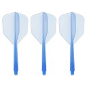 PATIKIL 統合ダーツシャフトとフライト 3個セット 2BA耐久プラスチックダーツフライト交換用アクセサリー ブルー