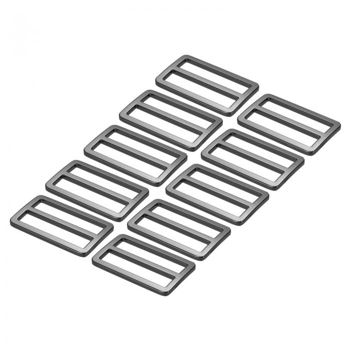 PATIKIL 1.5"トライグライドスライドボタン 10個セット バックパックバッグベルト用 調整可能なバック..