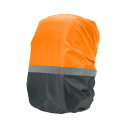 PATIKIL 18-30L 防水バックパックレ インカバー ハイキング キャンプ 旅行 サイクリング用 滑り止め超軽量バックパックカバー Sサイズ グレー・オレンジ(4)