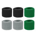 PATIKIL スポーツ用リストバンド 8x5cm 6個セット コッ トンテリークロス 吸汗性 スウェットバンド テニス バスケットボール トレーニング アスレ...