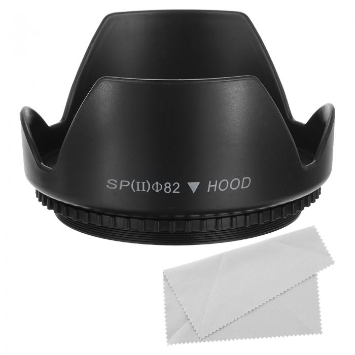 PATIKIL 82mmカメラレンズフード フラワーレンズフードプロテクター クリーニングクロス付き 反射防止 余分な日光をブロックしてレンズフ レアとまぶしさを軽減し カメラ 写真撮影を向上させます。