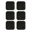 PATIKIL トレッドミル クッション 6個 運動器具用クッション 騒音低減 床保護用 洗濯機用パッド 自転車用防振ゴムクッション 黒/オレンジ