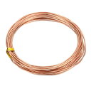 PATIKIL 1.2mm銅線、6メートル/19.7フィートじゅん銅フレキシブルワイヤーコイルクラフトワイヤー、宝石作り、ビーズ、ガーデン植物用(3)