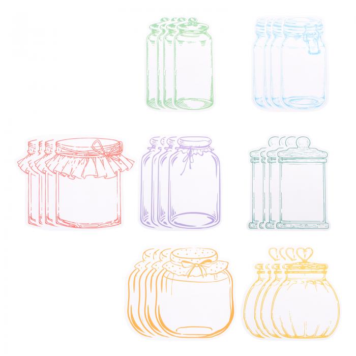 PATIKIL 透明なドライフラワー ブックマーク 28個セット クリアなプレスドフラワーブックマーク ガラス製ボトル DIYフラワーページクリップブックマーク用 ガラス製ステッカー