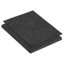 PATIKIL 12x8"ランプベースフェルト 5個パック 2mm厚 長方形ソフト粘着性ノンスリップアンチスクラッチバックフェルト 黒色