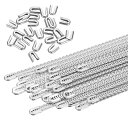 PATIKIL 24個 金属鋼 スパ イラルコルセットボーンニング 300 mm メタルボーニング 24個のスチール製ボーンチップ付き 構造と形状 コルセット 衣装製作 フープスカート 襟の縫製用 幅5 mm