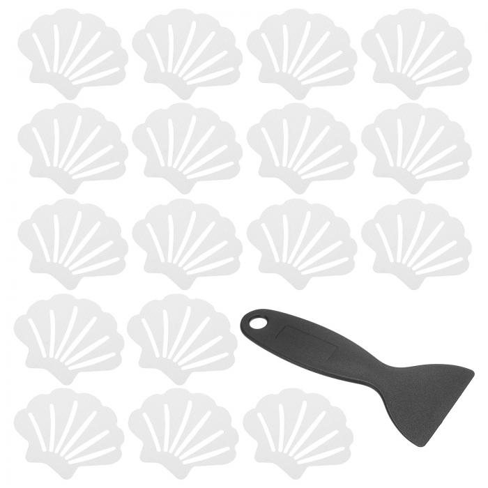 PATIKIL 30枚 滑り止め浴槽ステッカー 滑り止めシャワーステッカー スクレーパー付き バスルームシャワ..