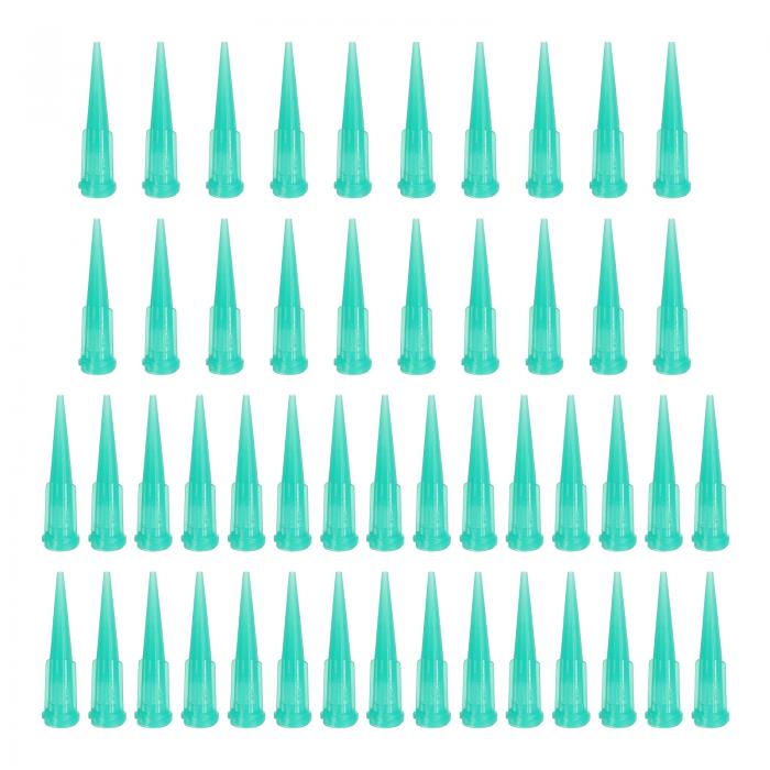 PATIKIL 18G 鈍先テーパー型ディスペンシングニードル 50個 プラスチック製テーパー先端鈍端液体ディスペンサー充填ニードル 液体インクや接着剤 グルー 補充用 緑色
