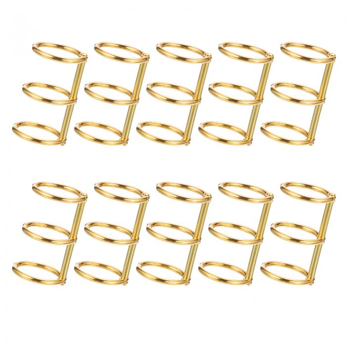 PATIKIL 20 mm ルーズリーフバインダーリング 10個 3リング ブックバインダーリング 