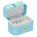 PATIKIL ローズリングボックス ロ マンチックなエンゲージメントリングボックス ウェディングプロポーズ用宝石ボックス バレンタインデー用 ブルー