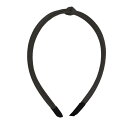 VOCOSTE 細いヘッドバンド レザーヘッドバンド かわいい結び目 女性用ヘッドバンド ファッションヘアアクセサリー 黒