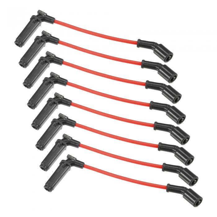 ACROPIX 車用スパークプラグコイルワイヤー点火コイルハーネスケーブル7mm シボレーに対応アバランチエクスプレスシルバラード用No.19297032/12558693 - 8個パック