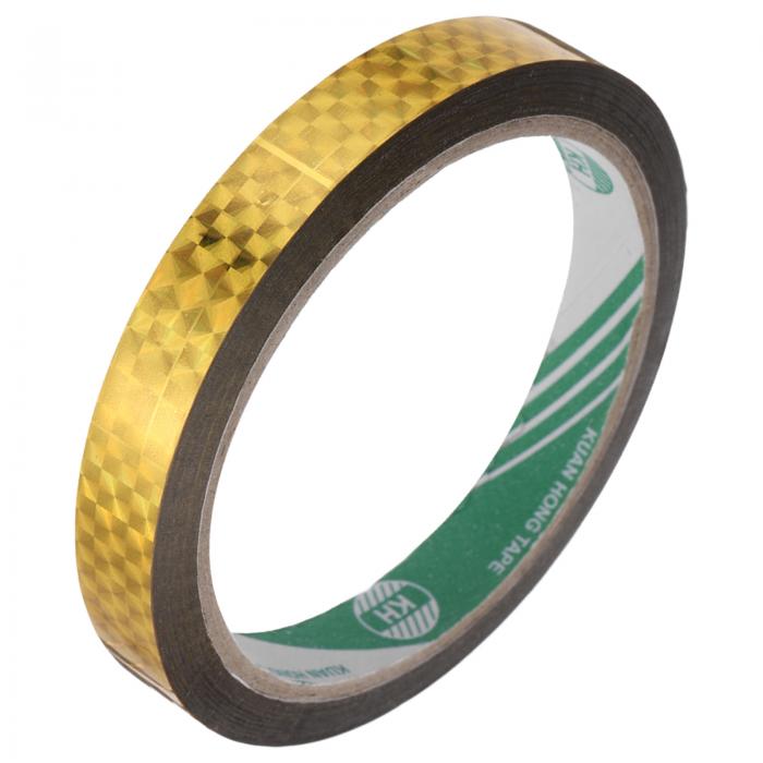 金色メタライズテープ 3/5" x 55ヤード クラフトディテールアクセントウォール用テープ グラフィックア..