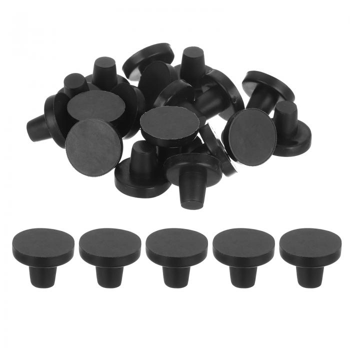 50個のステム付きガラステーブルトップバンパー 8mm/0.31